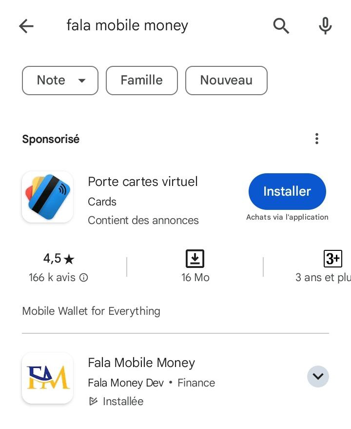 Télécharger FAMO dans play store